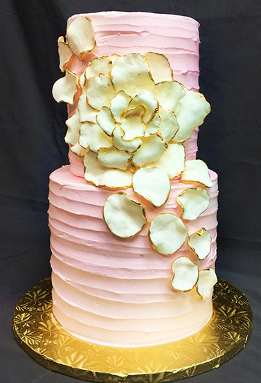 Pink Wedding Cake